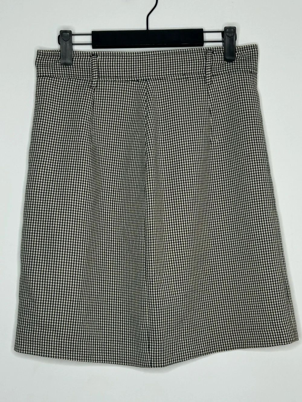 Vintage Femme de Carriere Black & White Houndstooth A-Line Skirt